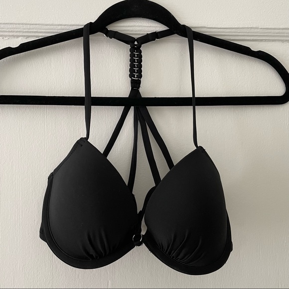 NWOT H&M Push Up Bikini Top with Metal Accents - Picture 4 of 8